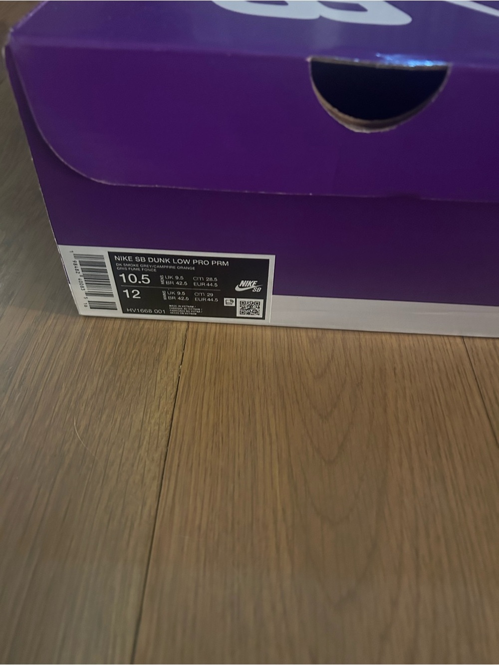 Nike SB Dunk Low Pro PRM Riot Skateshop Dark Smoke Gray Krampus Orange Size10.5 - Picture 13 of 16